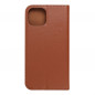 Peněženkové pouzdro Leather case SMART PRO na Apple iPhone 14 Elegantní  Hnědý