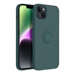 Kryt Silicone ring na Apple iPhone 14 Plus Zelený