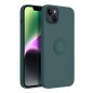 Kryt Silicone ring na Apple iPhone 14 Plus Zelený
