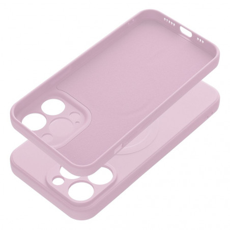 Kryt Silicone Mag Cover na Apple iPhone 13 Pro MagSAFE  Růžový
