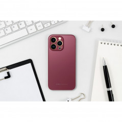 Kryt Roar Matte Glass na Apple iPhone 12 Pro Max Stylový  Vinově červený
