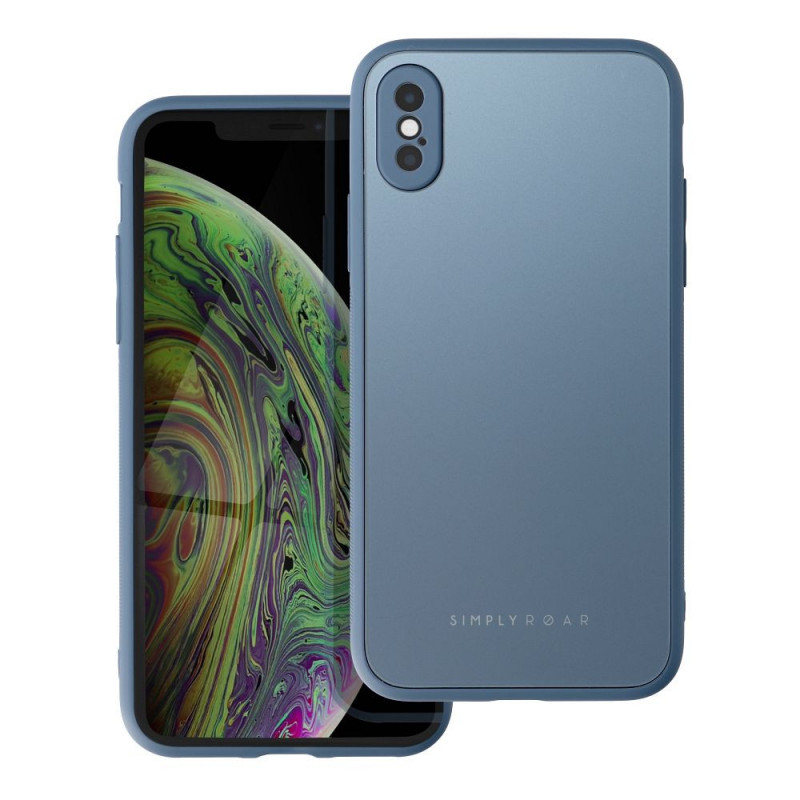 Kryt Roar Matte Glass na Apple iPhone XS Stylový  Modrý