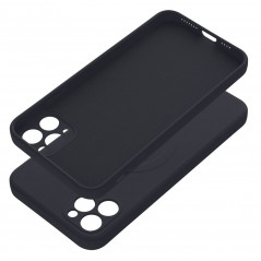 Kryt Silicone Mag Cover na Apple iPhone XS Max MagSAFE  Černý