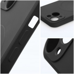 Kryt Silicone Mag Cover na Apple iPhone XS Max MagSAFE  Černý