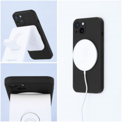 Kryt Silicone Mag Cover na Apple iPhone 11 Pro Max MagSAFE  Černý