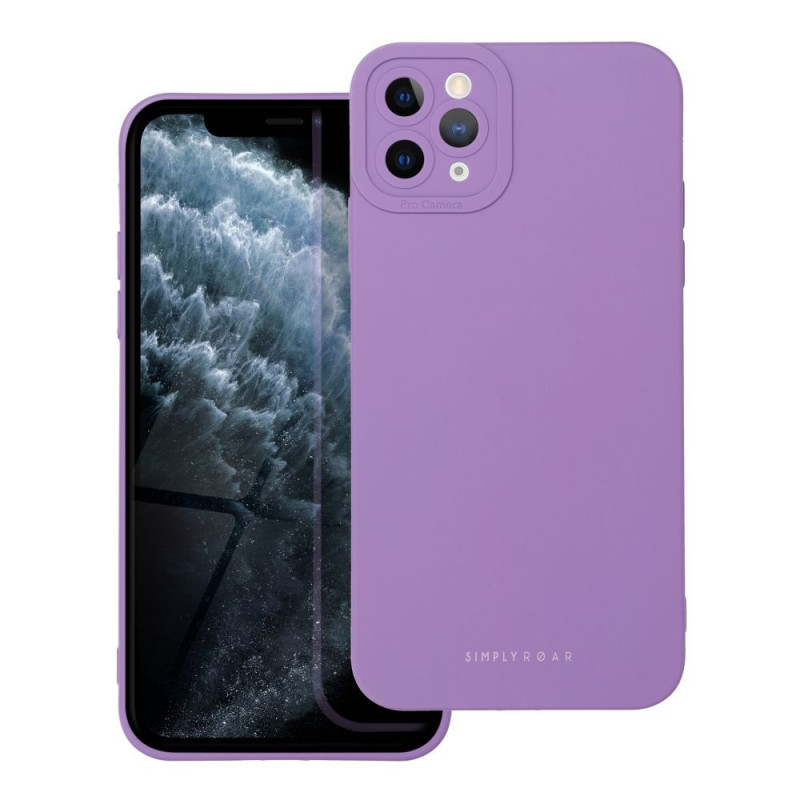 Kryt Roar Luna na Apple iPhone XS Max Jednobarevný, Stylový, Estetický doplněk  Fialový (Violet)