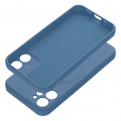 Kryt Silicone Mag Cover na Apple iPhone 12 MagSAFE  Modrý