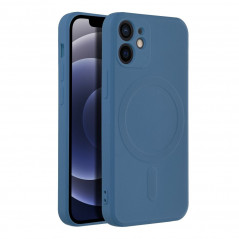 Kryt Silicone Mag Cover na Apple iPhone 12 mini MagSAFE  Modrý