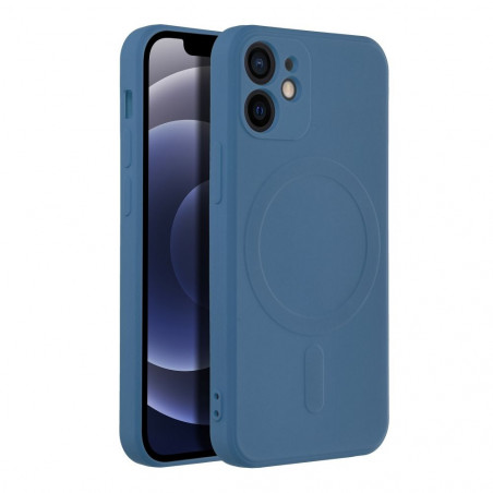 Kryt Silicone Mag Cover na Apple iPhone 12 mini MagSAFE  Modrý
