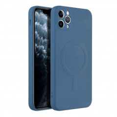 Kryt Silicone Mag Cover na Apple iPhone XS Max MagSAFE  Modrý