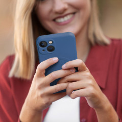 Kryt Silicone Mag Cover na Apple iPhone XS Max MagSAFE  Modrý