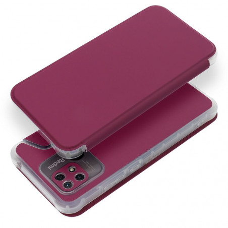 Peněženkové pouzdro Piano Book na XIAOMI Redmi 10C Purpurový