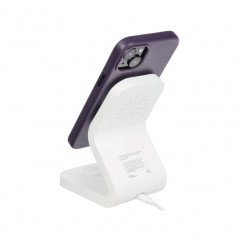 Kryt Leather Mag Cover na Apple iPhone 14 Elegantní  MagSAFE  Tmavě fialový (violet)