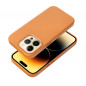Kryt Leather Mag Cover na Apple iPhone 14 Elegantní  MagSAFE  Oranžový