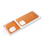 Kryt Leather Mag Cover na Apple iPhone 14 Elegantní  MagSAFE  Oranžový