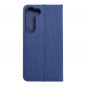 Peněženkové pouzdro LUNA Book Carbon na Samsung Galaxy S23 5G Uhlíkové vlákno, Elegantní  Modrý