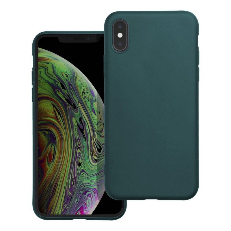 Kryt MATT na Apple iPhone X Tmavě zelený