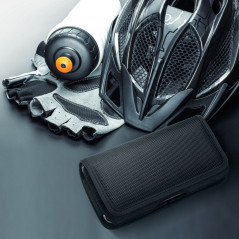 Univerzální pouzdro, Horizontální pouzdro Horizontal Belt Holster OXFORD na Samsung Galaxy S21 Ultra 5G Černý