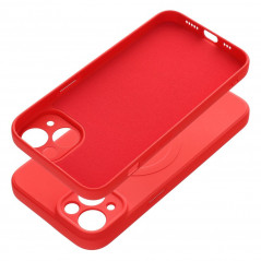 Kryt Silicone Mag Cover na Apple iPhone 14 MagSAFE  Červený
