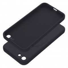 Kryt Silicone Mag Cover na Apple iPhone SE 2022 5G MagSAFE  Černý
