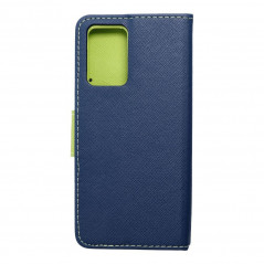 Peněženkové pouzdro Fancy Book na XIAOMI Redmi 10 5G Námořnická modrá / Limetkovo zelený