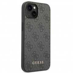 Kryt Guess 4G Gold Logo na Apple iPhone 14 Plus Elegantní  Šedý