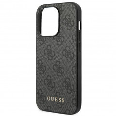 Kryt Guess 4G Gold Logo na Apple iPhone 14 Pro Elegantní  Šedý