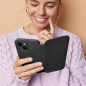 Peněženkové pouzdro Dual Pocket book na Apple iPhone 14 Černý