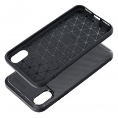 Kryt CARBON PREMIUM na Apple iPhone XS Elegantní  Černý