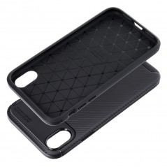 Kryt CARBON PREMIUM na Apple iPhone XR Elegantní  Černý