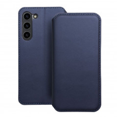 Peněženkové pouzdro Dual Pocket book na Samsung Galaxy S23 Plus 5G Tmavší modrý