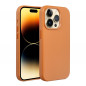 Kryt Leather Mag Cover na Apple iPhone 14 Pro Elegantní  MagSAFE  Oranžový