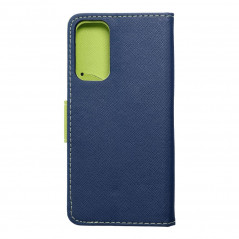 Peněženkové pouzdro Fancy Book na Samsung Galaxy M13 Námořnická modrá / Limetkovo zelený