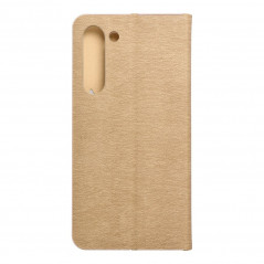 Peněženkové pouzdro LUNA Book Gold na Samsung Galaxy S23 Plus 5G Elegantní  Zlatý
