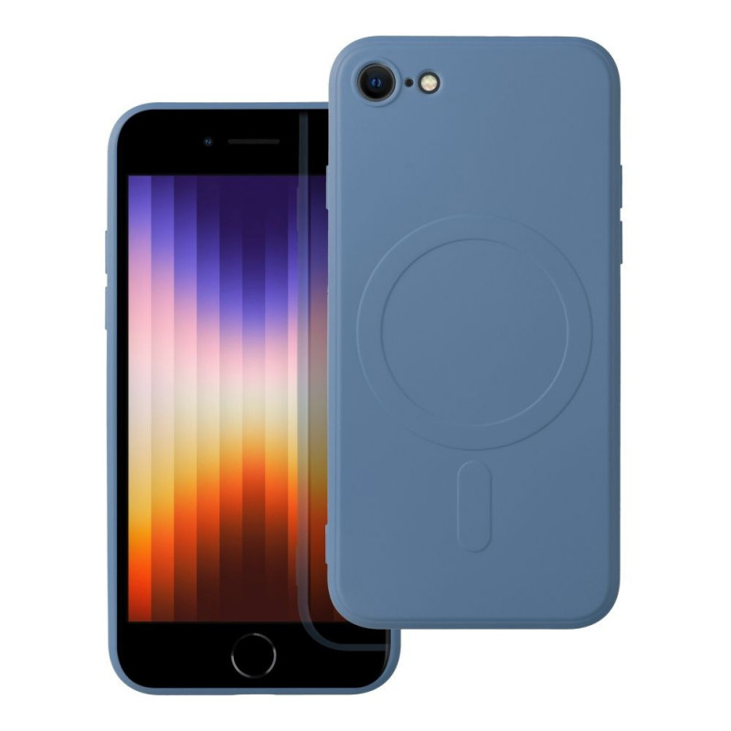 Kryt Silicone Mag Cover na Apple iPhone SE 2020 MagSAFE  Modrý