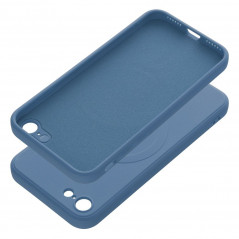 Kryt Silicone Mag Cover na Apple iPhone SE 2022 5G MagSAFE  Modrý