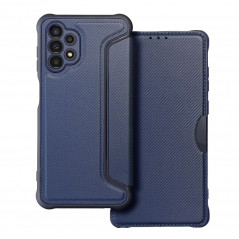 Peněženkové pouzdro Razor Book na Samsung Galaxy A32 LTE Uhlíkové vlákno, Karbonový vzor  Modrý