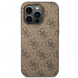 Kryt Guess 4G Gold Logo na Apple iPhone 14 Pro Max Elegantní  Hnědý
