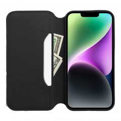 Peněženkové pouzdro Dual Pocket book na Apple iPhone 14 Pro Černý