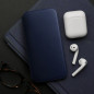 Peněženkové pouzdro Dual Pocket book na Apple iPhone 13 Tmavší modrý