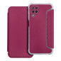 Peněženkové pouzdro Piano Book na Samsung Galaxy A12 Purpurový