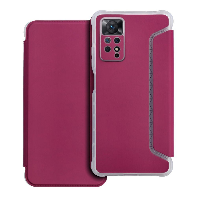 Peněženkové pouzdro Piano Book na XIAOMI Redmi Note 11 Pro Purpurový