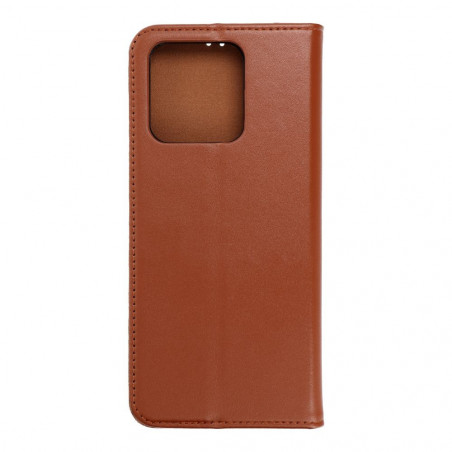 Peněženkové pouzdro Leather case SMART PRO na XIAOMI Redmi 10C Elegantní  Hnědý