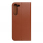 Peněženkové pouzdro Leather case SMART PRO na Samsung Galaxy S23 Plus 5G Elegantní  Hnědý