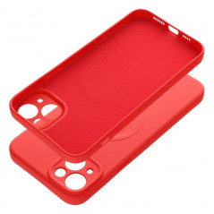 Kryt Silicone Mag Cover na Apple iPhone 14 Plus MagSAFE  Červený
