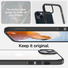 Kryt Spigen Ultra Hybrid na Apple iPhone 14 Křišťálově čistý  Matná černá