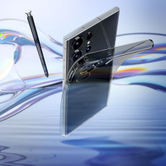 Kryt Spigen Liquid Crystal na Samsung Galaxy S23 Ultra 5G Křišťálově čistý  Vesmírný krystal