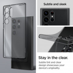 Kryt Spigen Liquid Crystal na Samsung Galaxy S23 Ultra 5G Křišťálově čistý  Vesmírný krystal