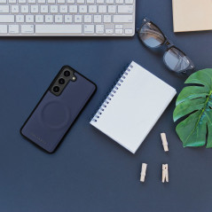 Kryt Roar Mag Morning na Samsung Galaxy A14 5G Elegantní  MagSAFE  Tmavší modrý