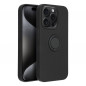 Kryt Silicone ring na Apple iPhone 15 Pro Černý
